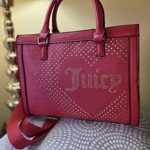 Juicy Couture Red Studded Tote NWT
